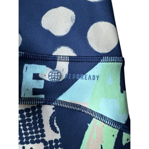 Adidas Farm Rio Women's Sz M Feel Brilliant Aeroready High Waisted Tights - Picture 10 of 14